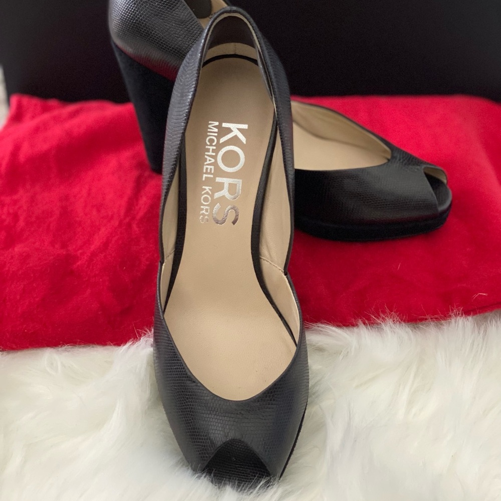 COPY - Michael Kors Peep Toe Wedges